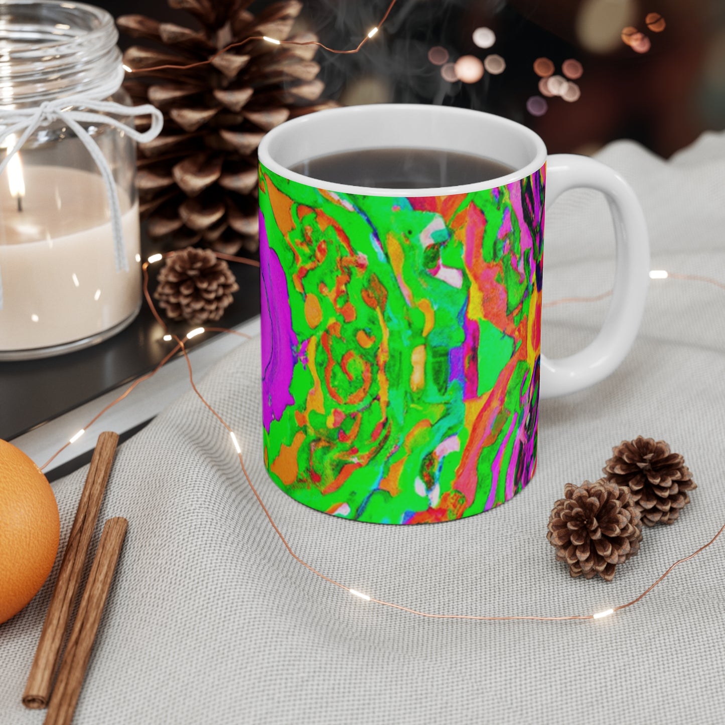 Carmine's Original Brews - Psychedelic Coffee Cup Mug 11 Ounce