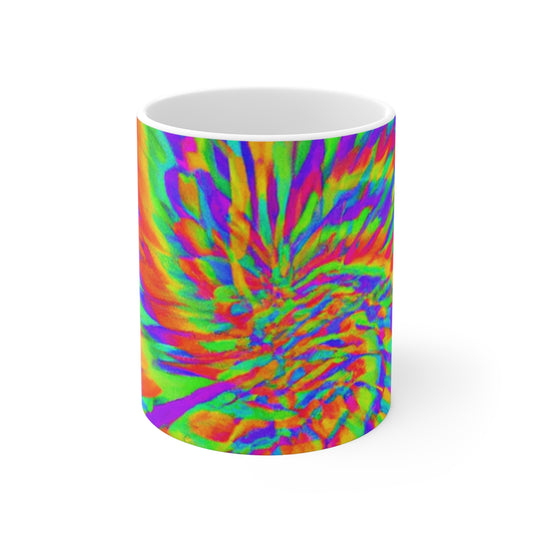 Rudy's Roastmaster - Psychedelic Coffee Cup Mug 11 Ounce