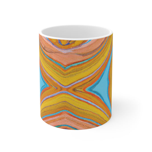 The Delecta Coffee Company - Psychedelic Coffee Cup Mug 11 Ounce