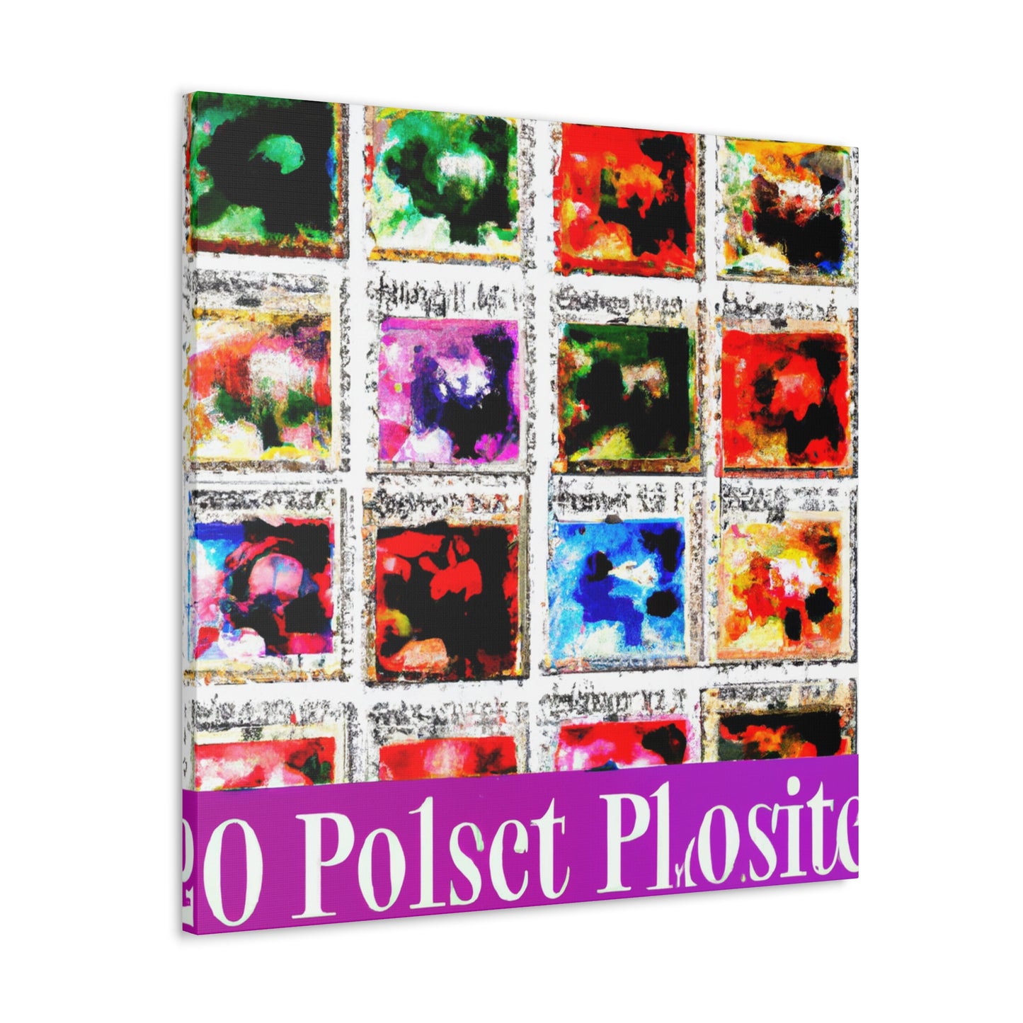 Global Forever Stamps - Postage Stamp Collector Canvas Wall Art