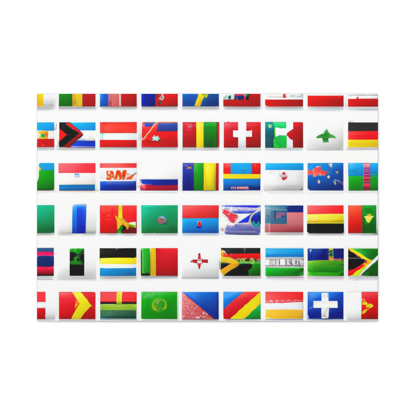 Blanche Henderson - Flags Of The World Canvas Wall Art