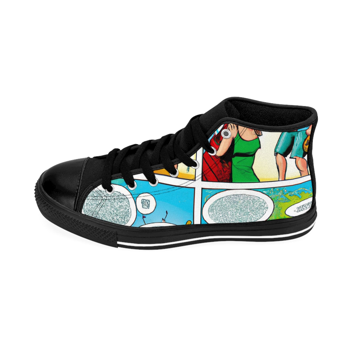 Sir Eliwynne, the Shoe Magnifico - Comic Book Hi Tops