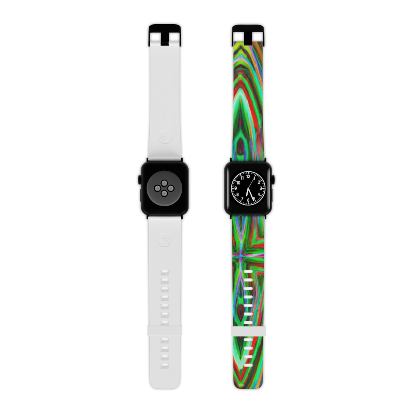 Edith Silverman - Trippy Hippy Boho Psychedelic Apple Wrist Watch Band