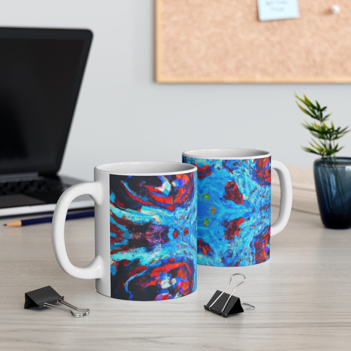 Brewster Benson Cafe - Psychedelic Coffee Cup Mug 11 Ounce