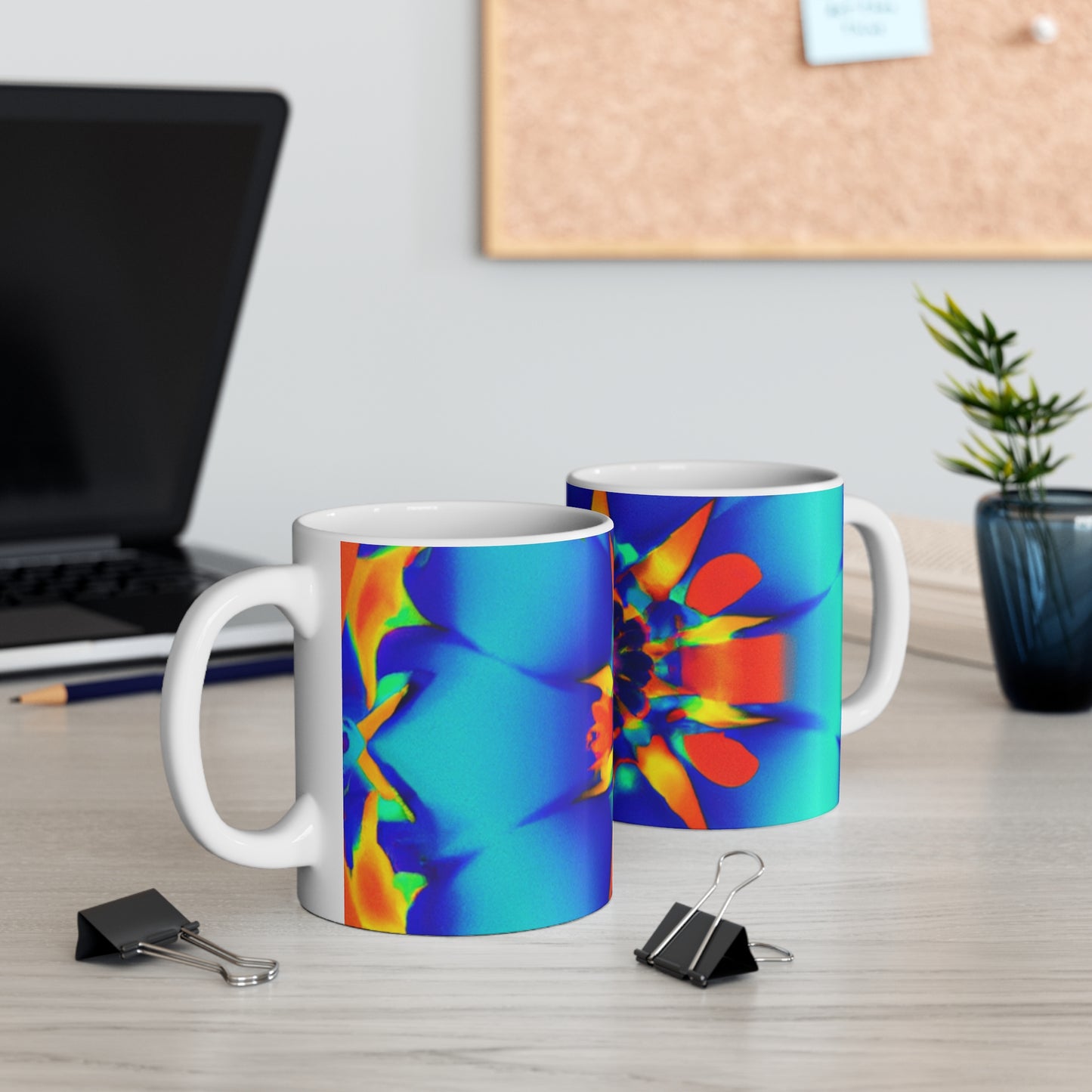 Bea's Brews - Psychedelic Coffee Cup Mug 11 Ounce