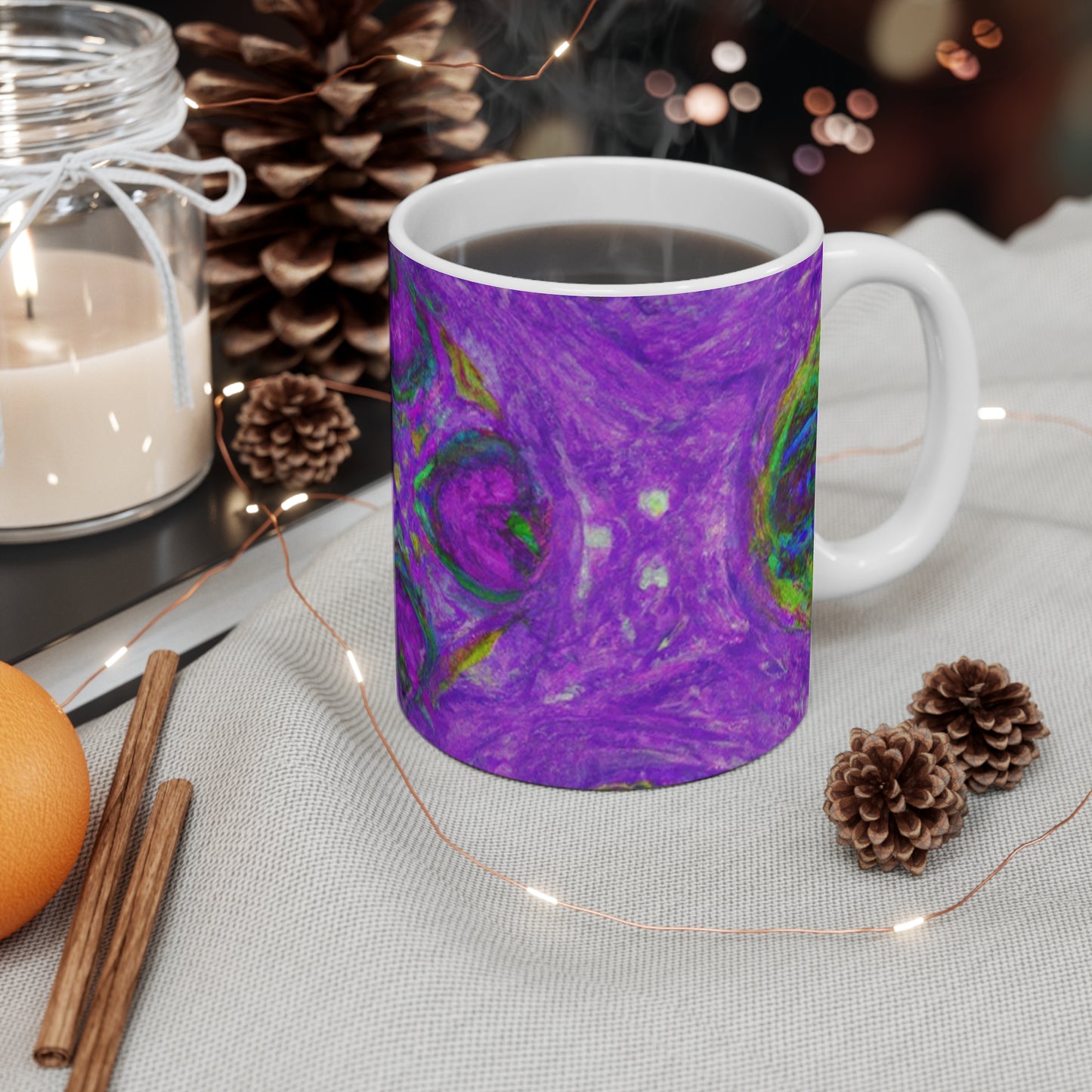 Vivienne Brewster's Classic Coffee - Psychedelic Coffee Cup Mug 11 Ounce