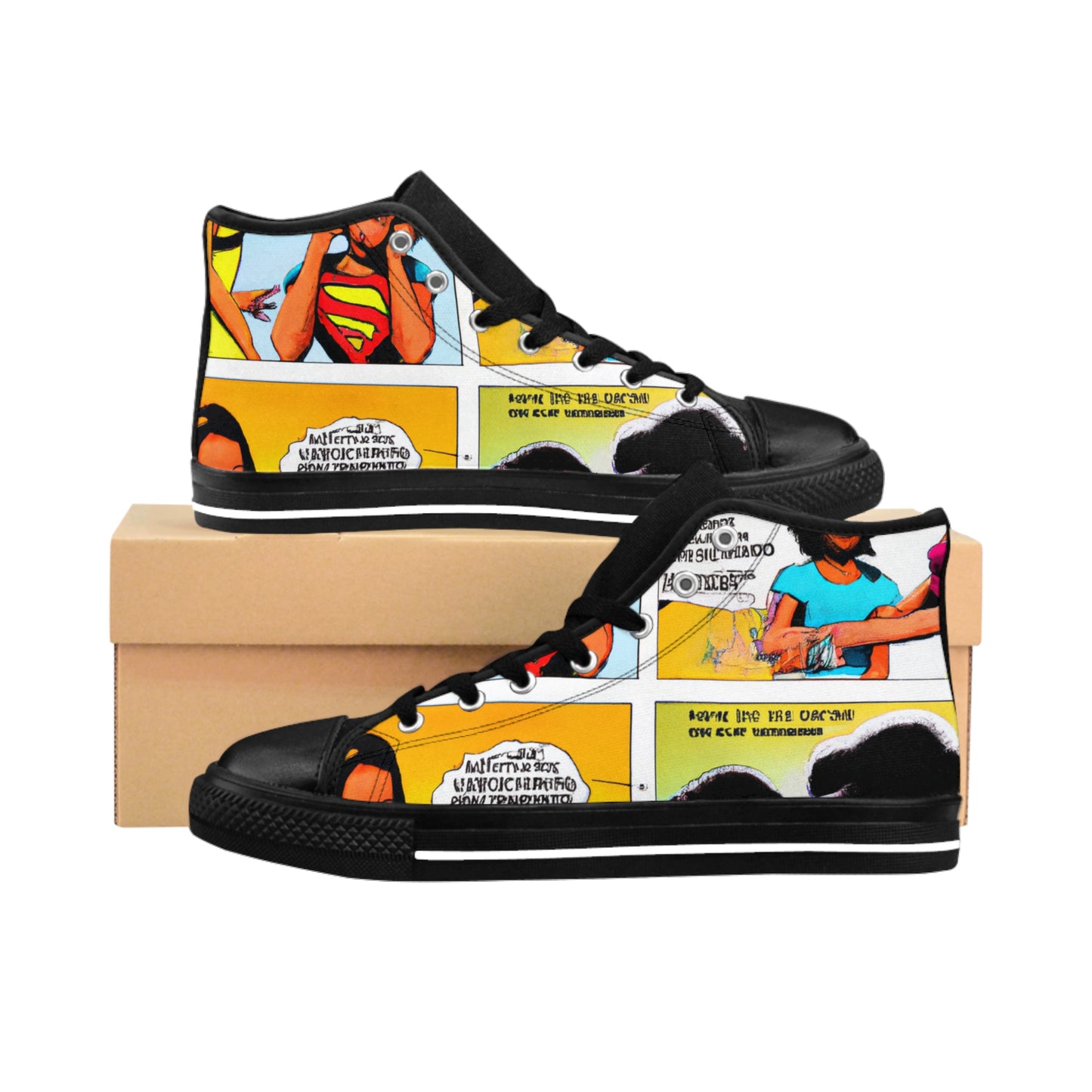 Viorele of Paris - Comic Book Hi Tops