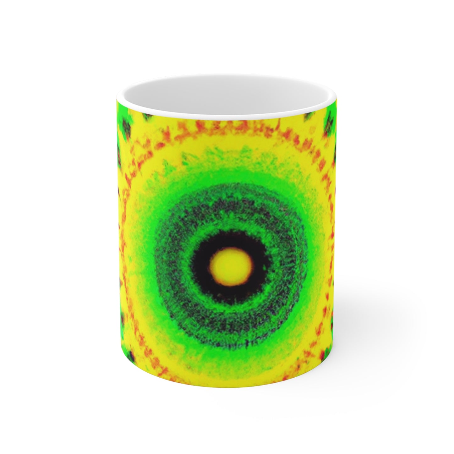 Perky Pete's Premium Java - Psychedelic Coffee Cup Mug 11 Ounce