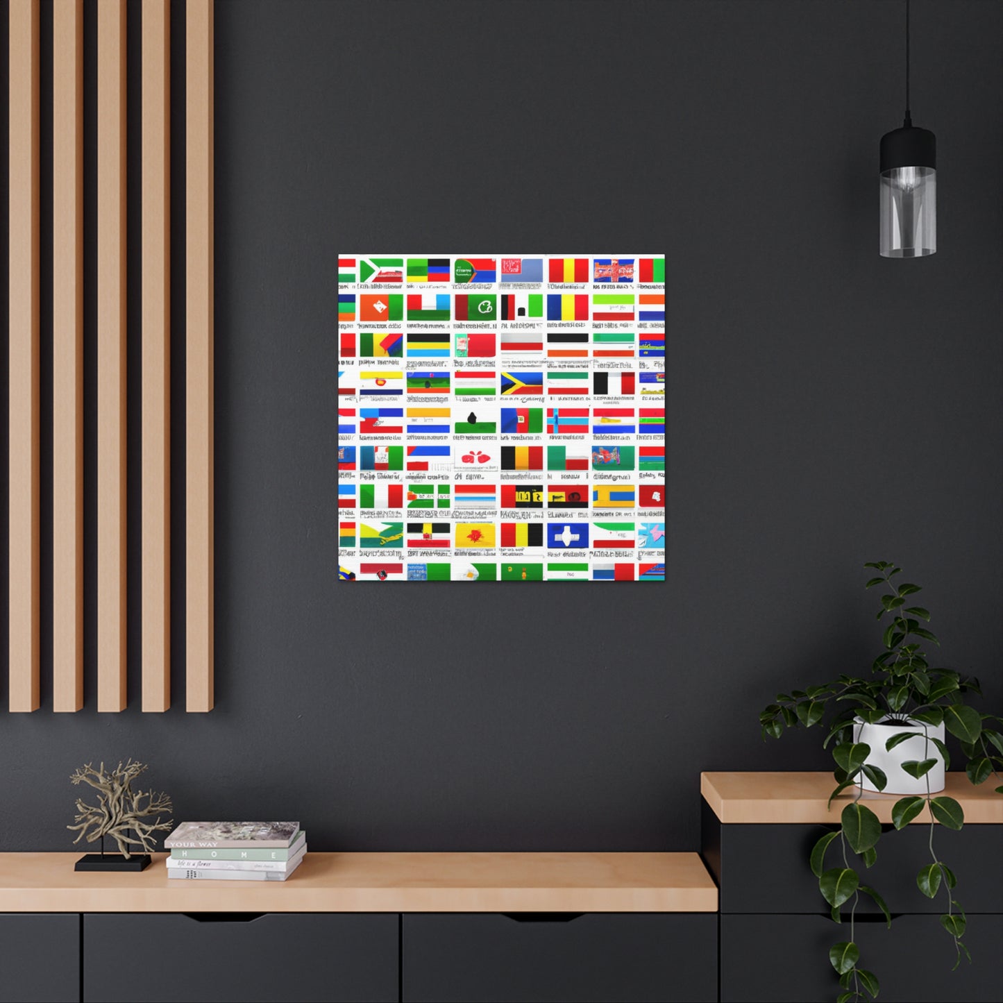 Victoria Davidoff - Flags Of The World Canvas Wall Art