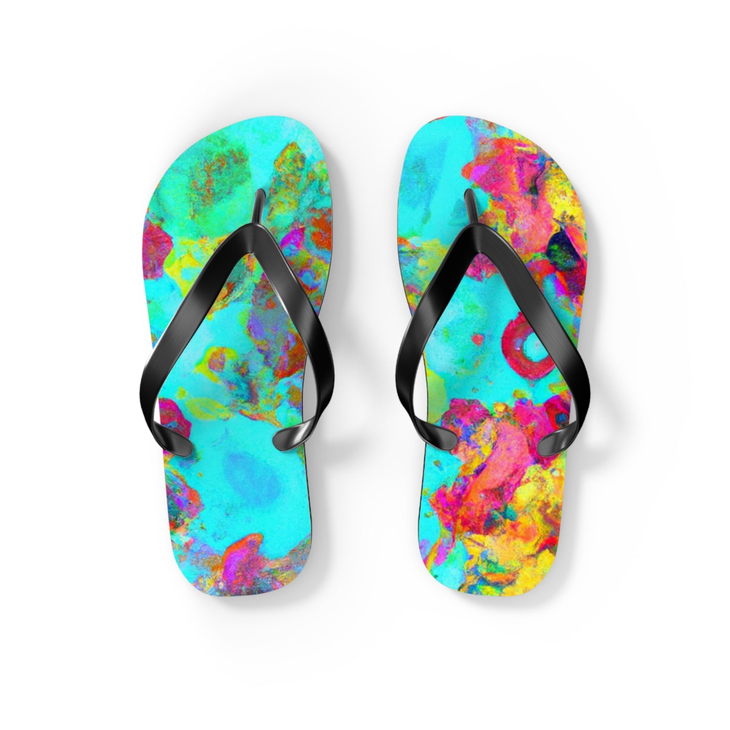 Hiram Clifton, Cobbler. - Psychedelic Trippy Flip Flop Beach Sandals