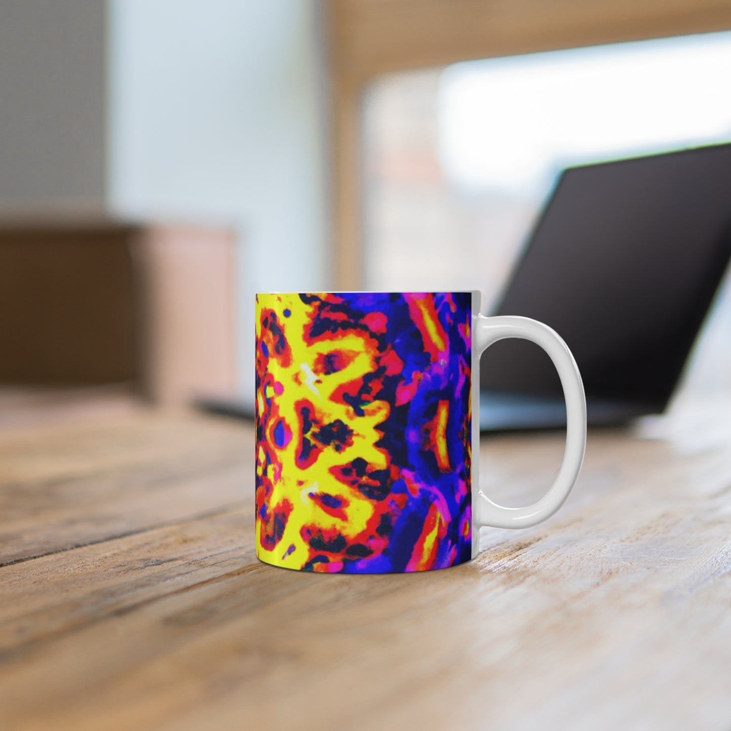 Coffeeline by Cuppycakes - Psychedelic Coffee Cup Mug 11 Ounce