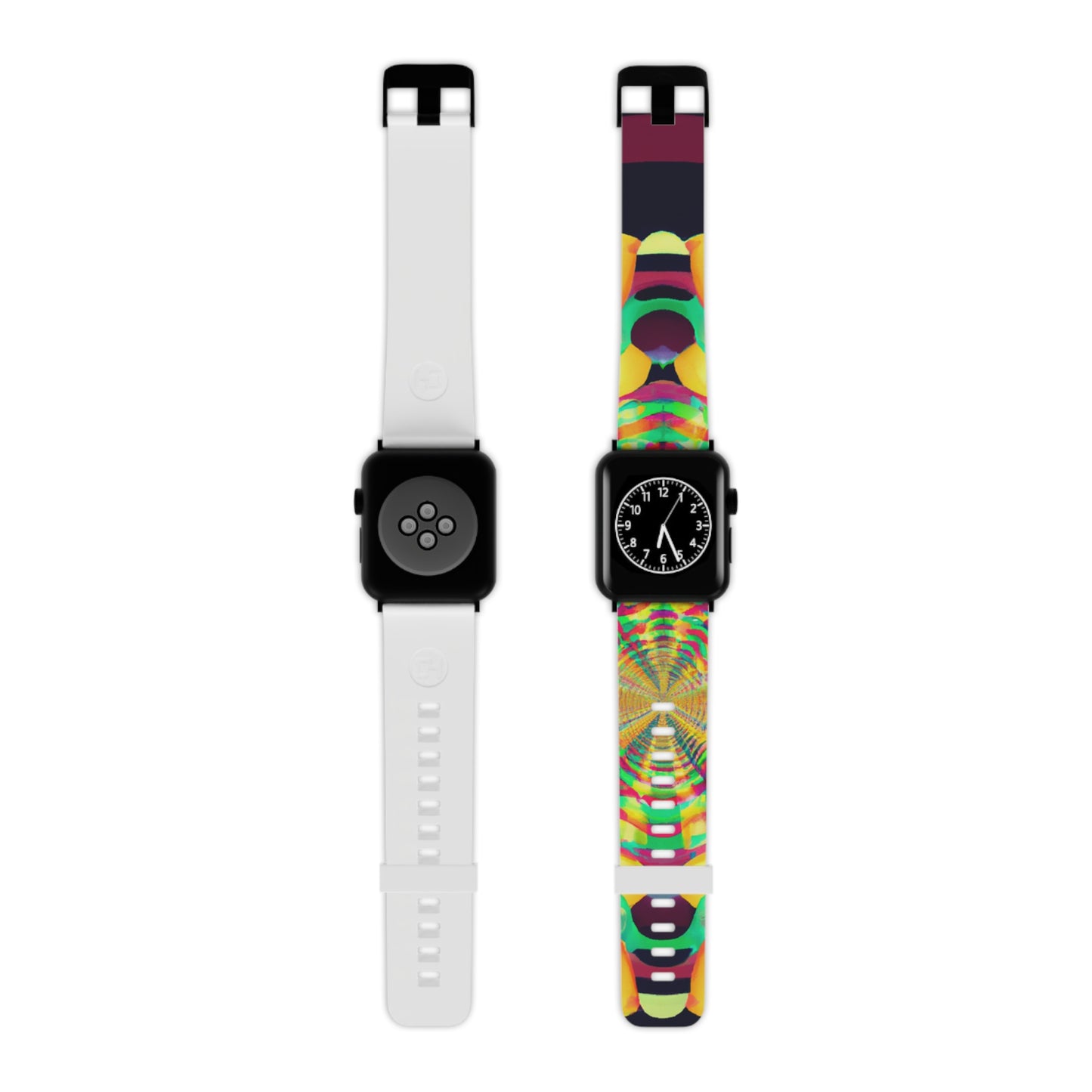 Gustave Pilloue - Trippy Hippy Boho Psychedelic Apple Wrist Watch Band