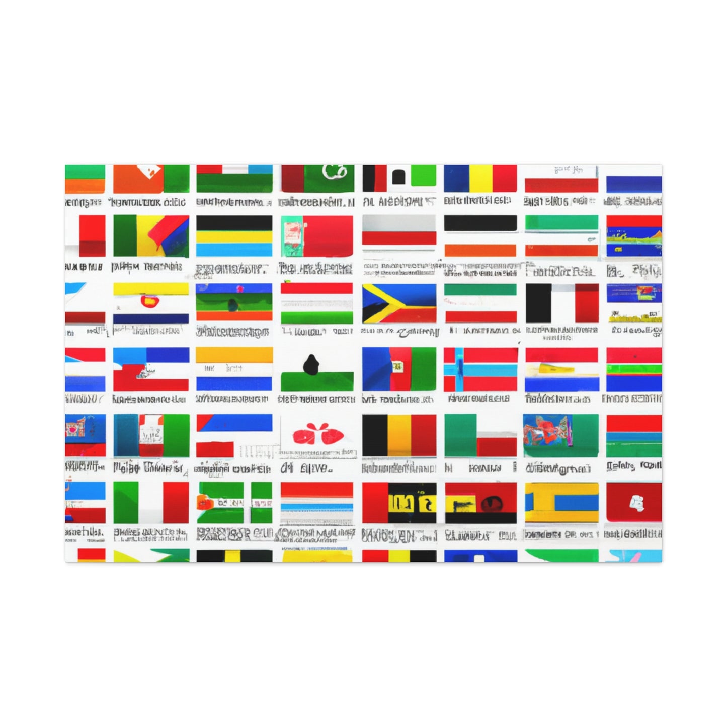 Victoria Davidoff - Flags Of The World Canvas Wall Art