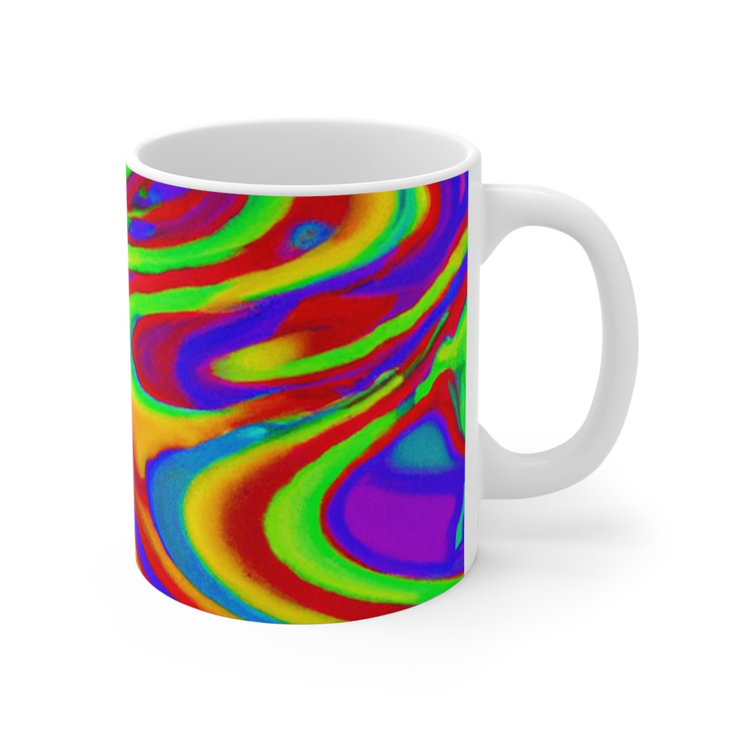 Merrill's Fine Roastings - Psychedelic Coffee Cup Mug 11 Ounce