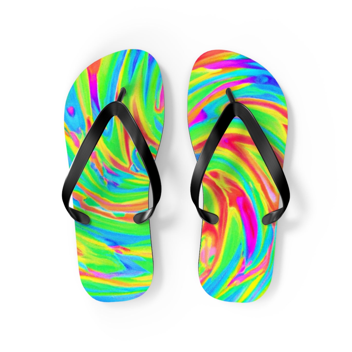 Anastasia Bootmaker - Psychedelic Trippy Flip Flop Beach Sandals