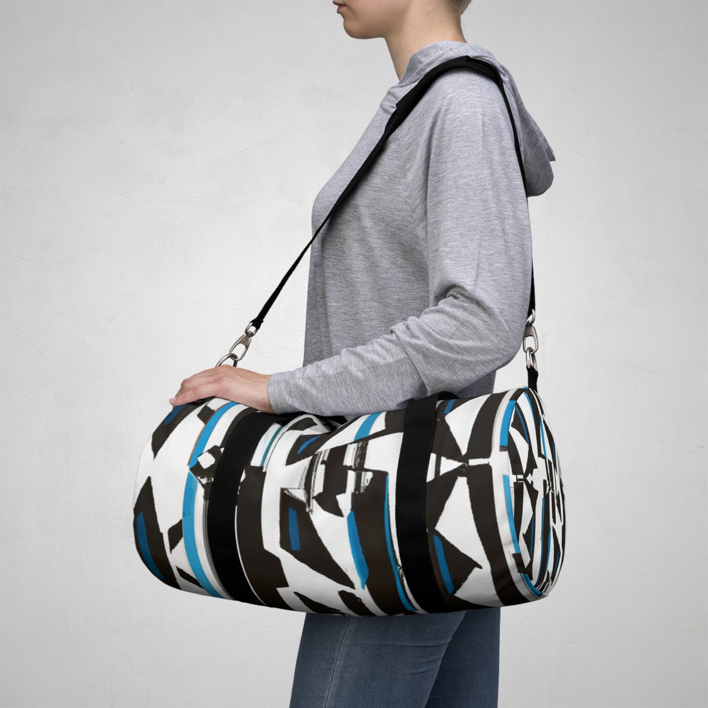 Henrietta Cartwright - Geometric Pattern Duffel Travel Gym Luggage Bag