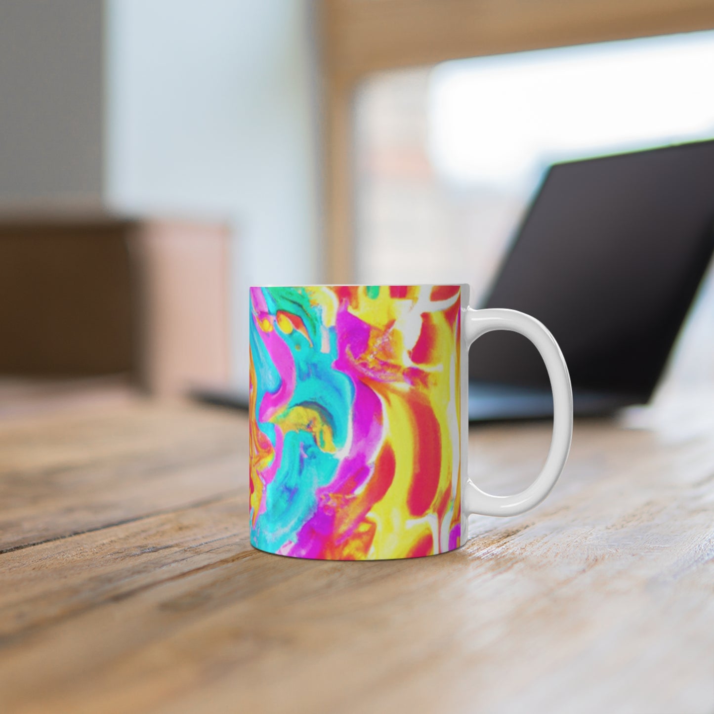 Ella's Custom Blend Coffee - Psychedelic Coffee Cup Mug 11 Ounce