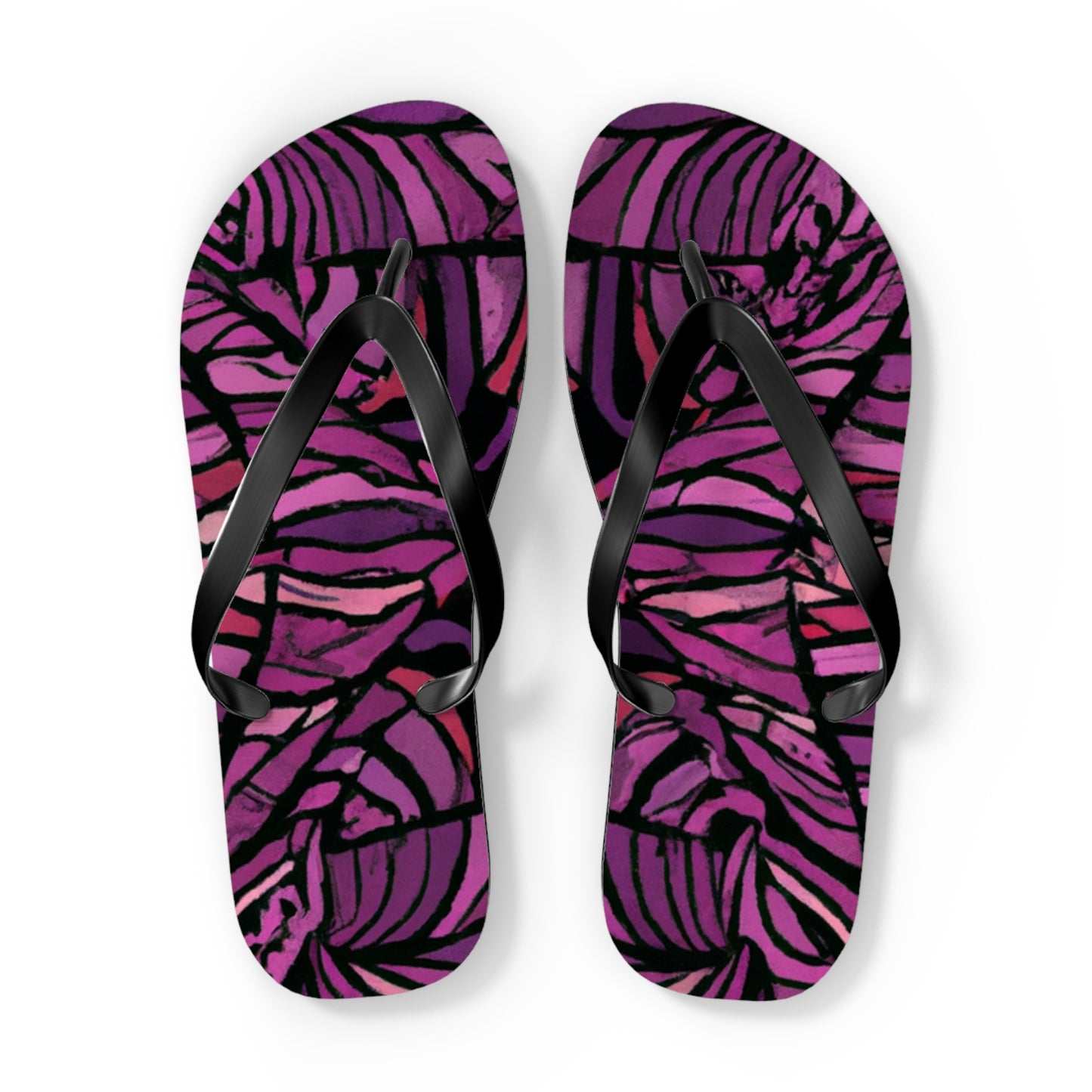 Ruthie O'Toole Shoe Emporium. - Psychedelic Trippy Flip Flop Beach Sandals