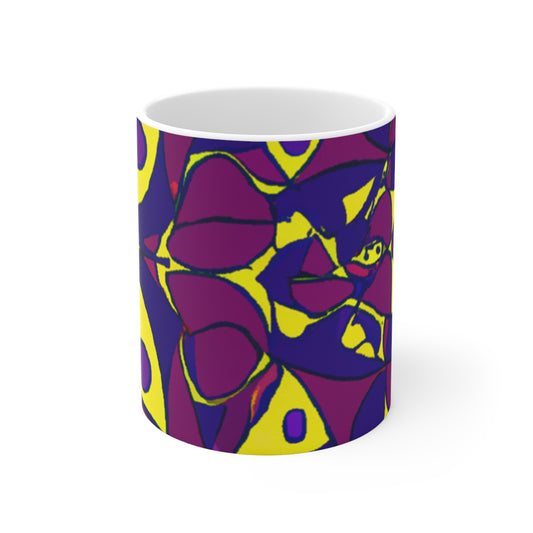 Herman's Roasted Brews - Psychedelic Coffee Cup Mug 11 Ounce