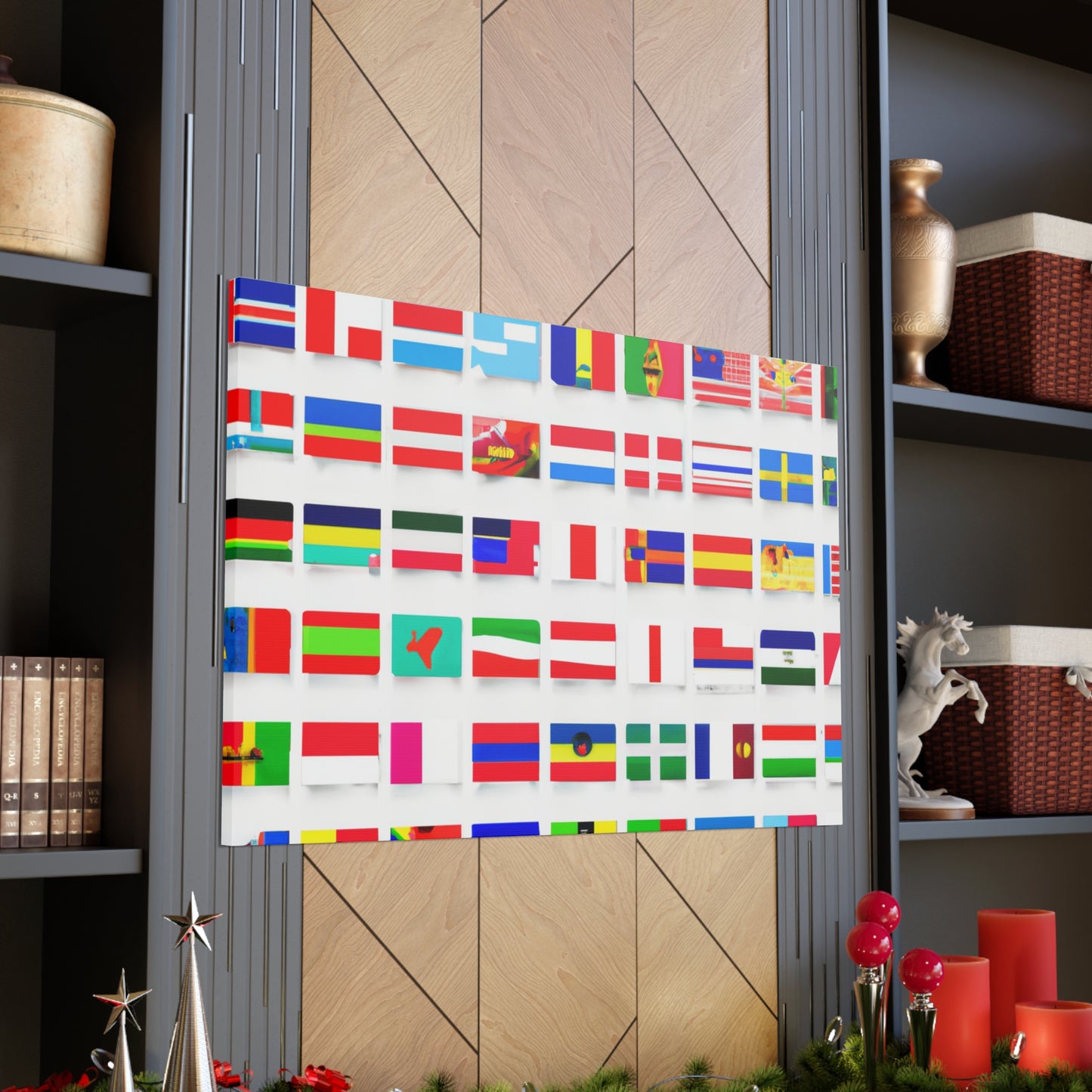 Emily Starrybaugh - Flags Of The World Canvas Wall Art