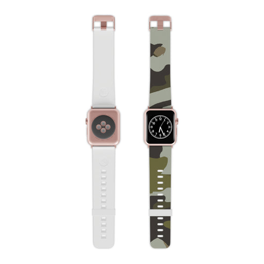 Firtha Hampton, Master Watchmaker - Camouflage Apple Wrist Watch Band