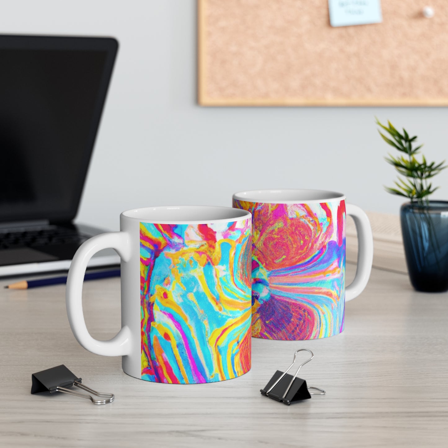 Arlo's Roast and Blend - Psychedelic Coffee Cup Mug 11 Ounce