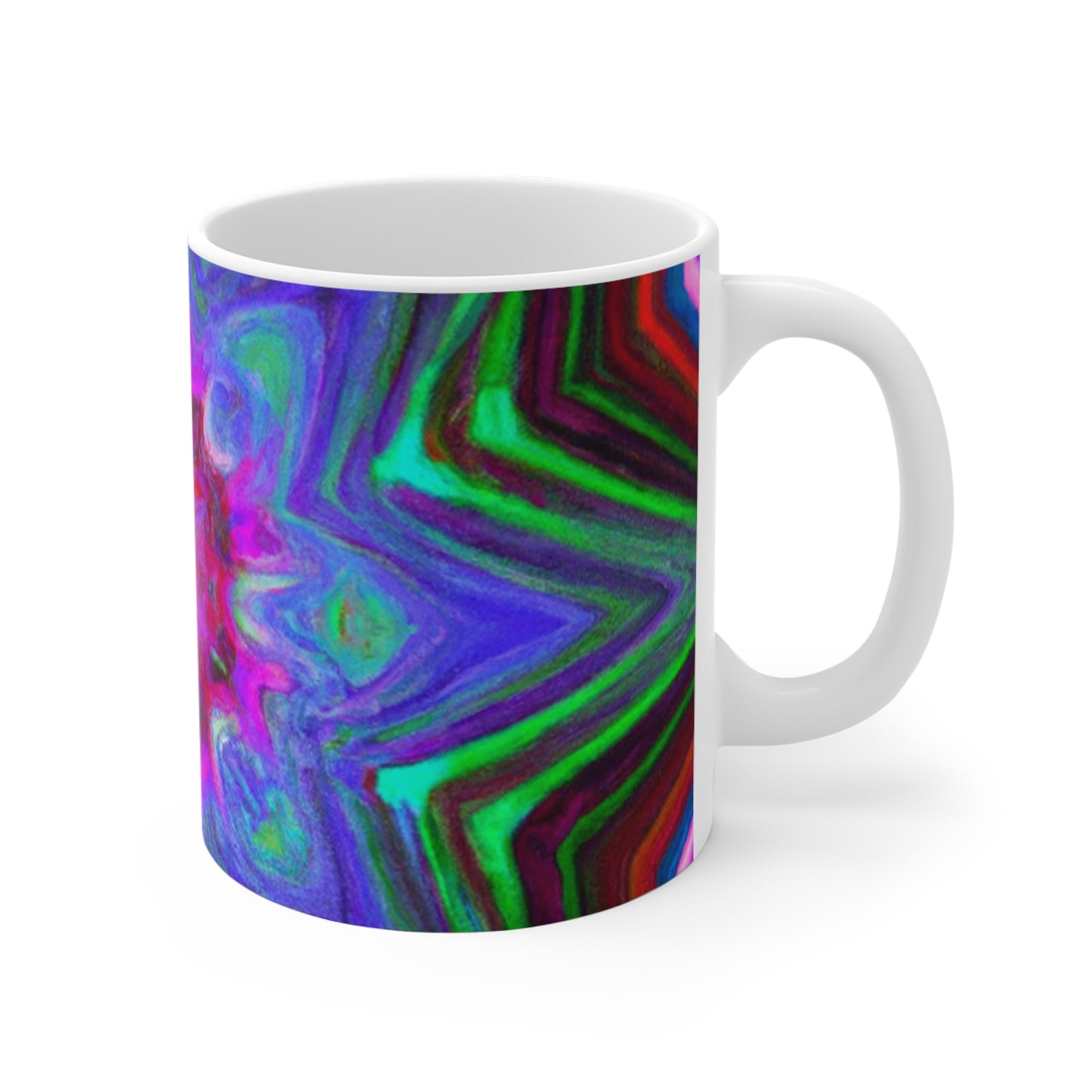 .

Cuppy Joe's Java - Psychedelic Coffee Cup Mug 11 Ounce