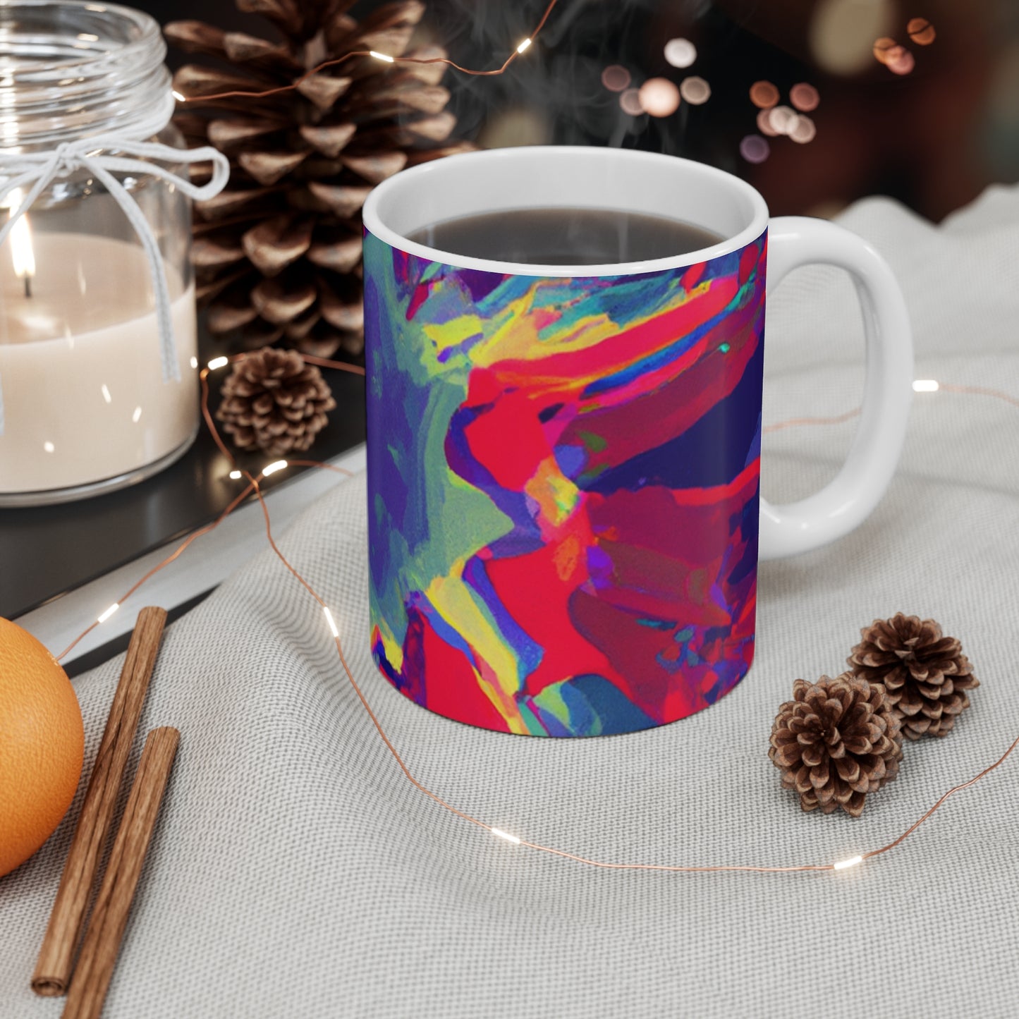 Java Joe's - Psychedelic Coffee Cup Mug 11 Ounce