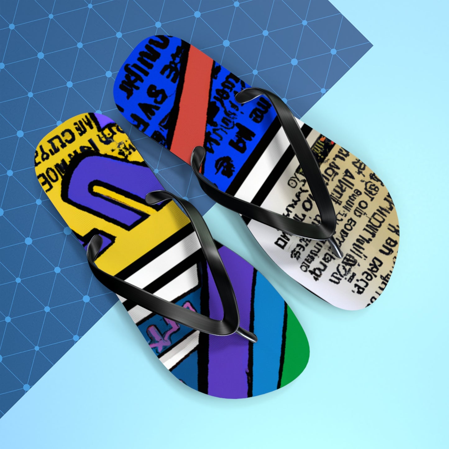 Kinetic Kid - Comics Collector Flip Flop Beach Sandals