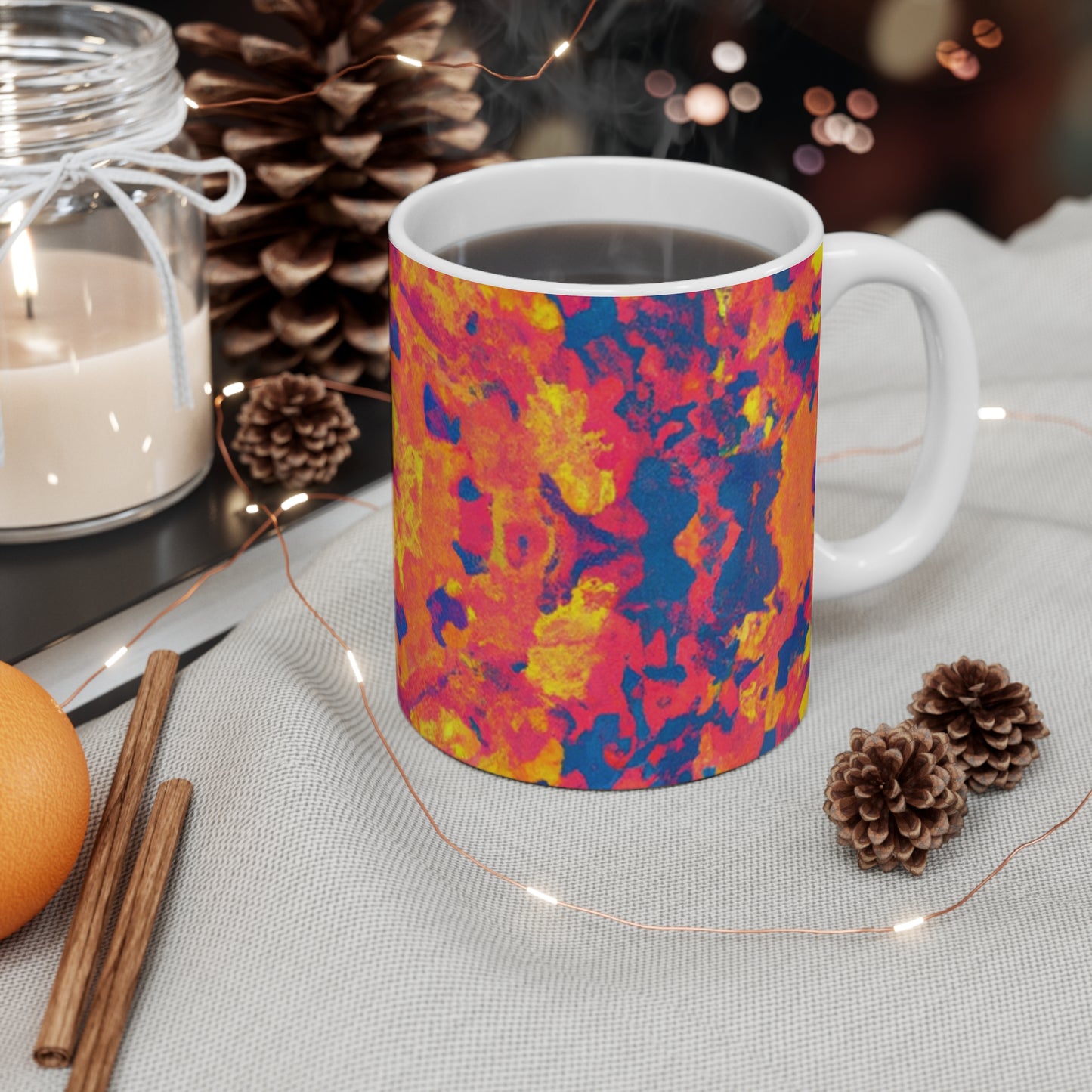 Joe's Java - Psychedelic Coffee Cup Mug 11 Ounce