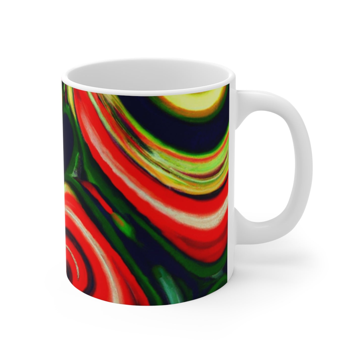 Sally's Classic Roasts - Psychedelic Coffee Cup Mug 11 Ounce