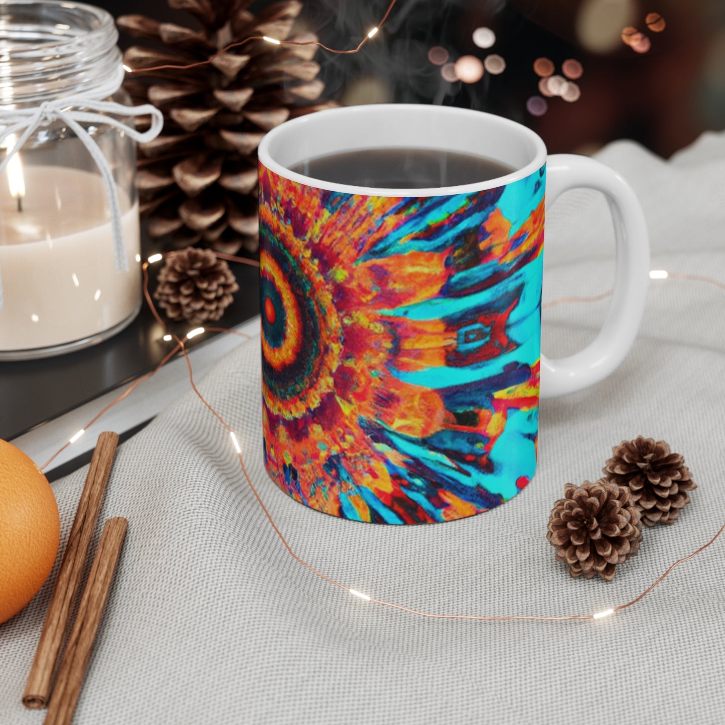 Percival Pasquale's Perfectly Perky Percolated Percolators - Psychedelic Coffee Cup Mug 11 Ounce