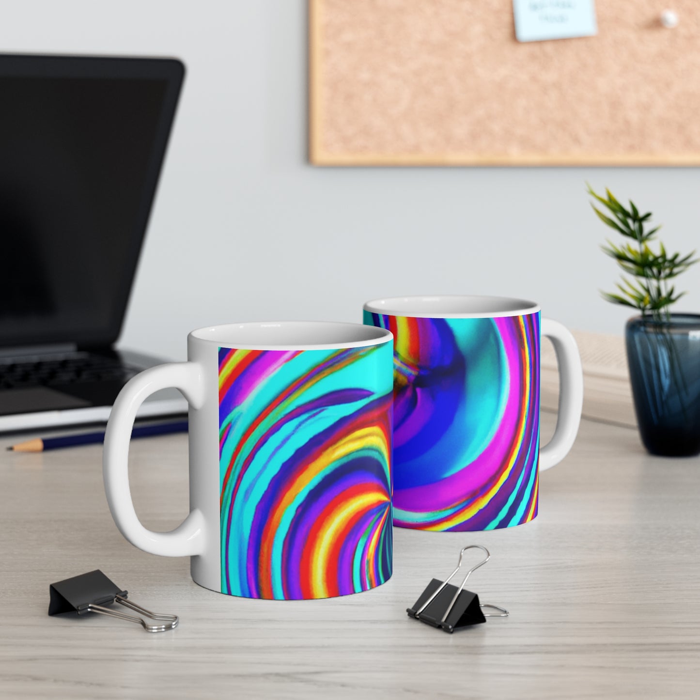 Percy's Perky Roast - Psychedelic Coffee Cup Mug 11 Ounce