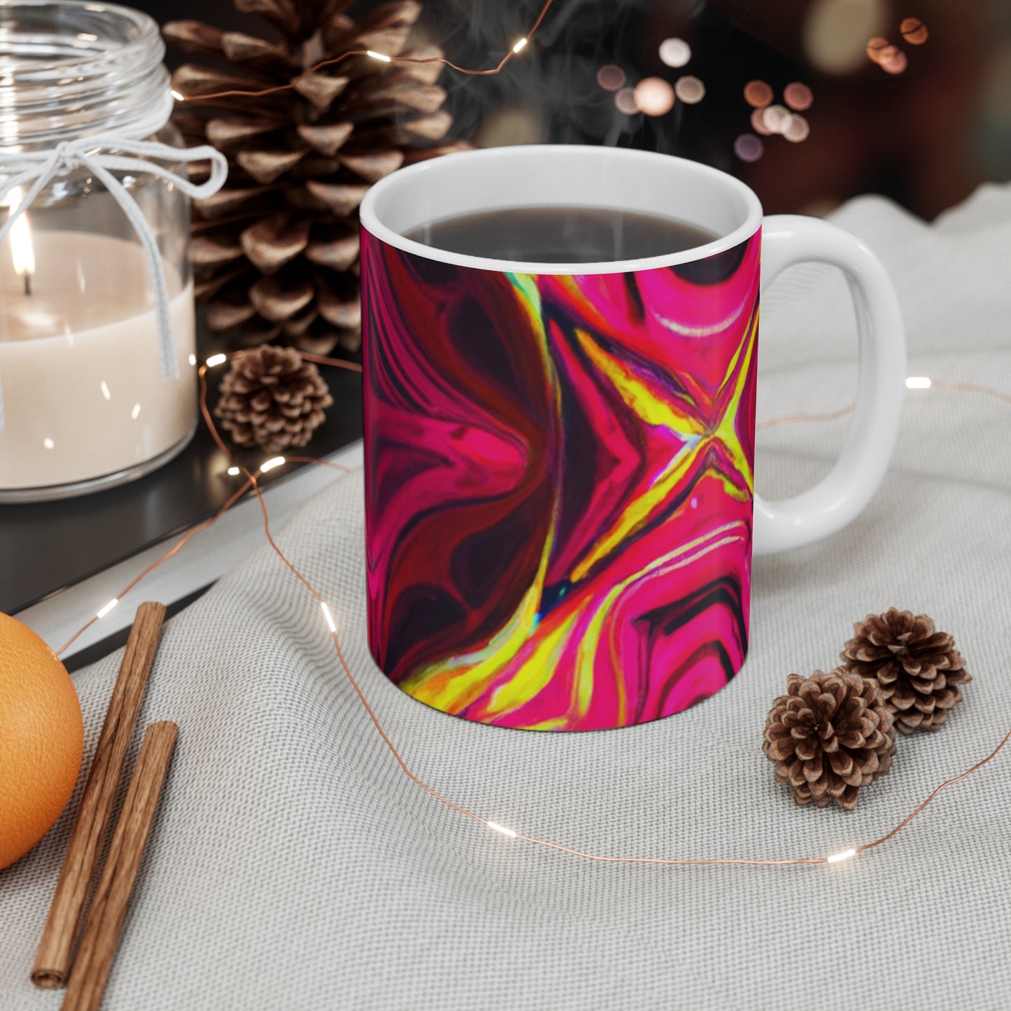 Randy's Rich Roast - Psychedelic Coffee Cup Mug 11 Ounce