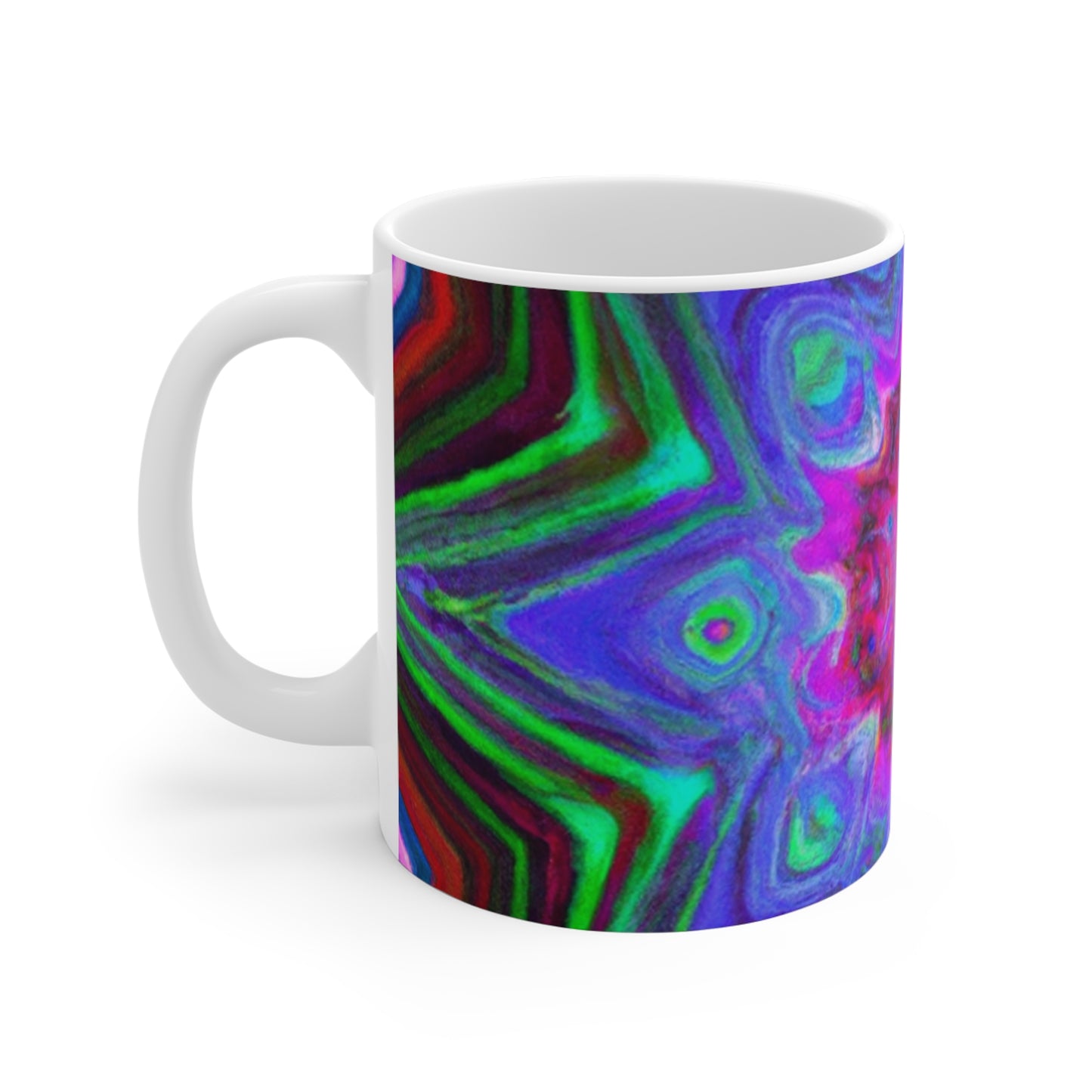 .

Cuppy Joe's Java - Psychedelic Coffee Cup Mug 11 Ounce