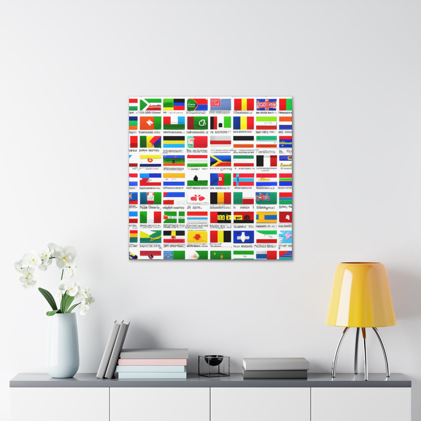 Victoria Davidoff - Flags Of The World Canvas Wall Art