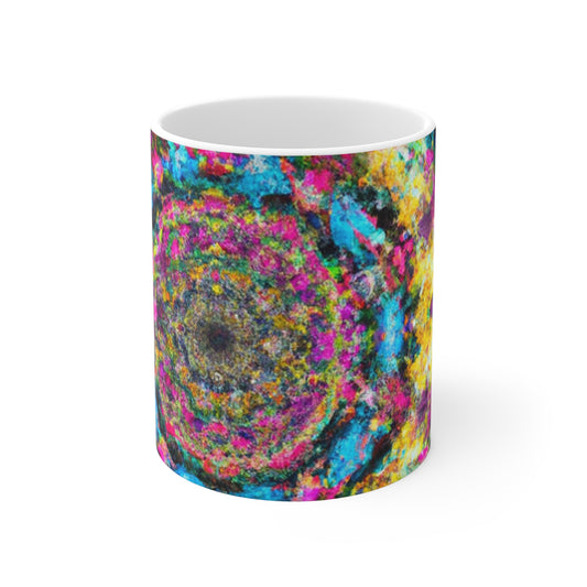 Fanny's Finest Coffees - Psychedelic Coffee Cup Mug 11 Ounce