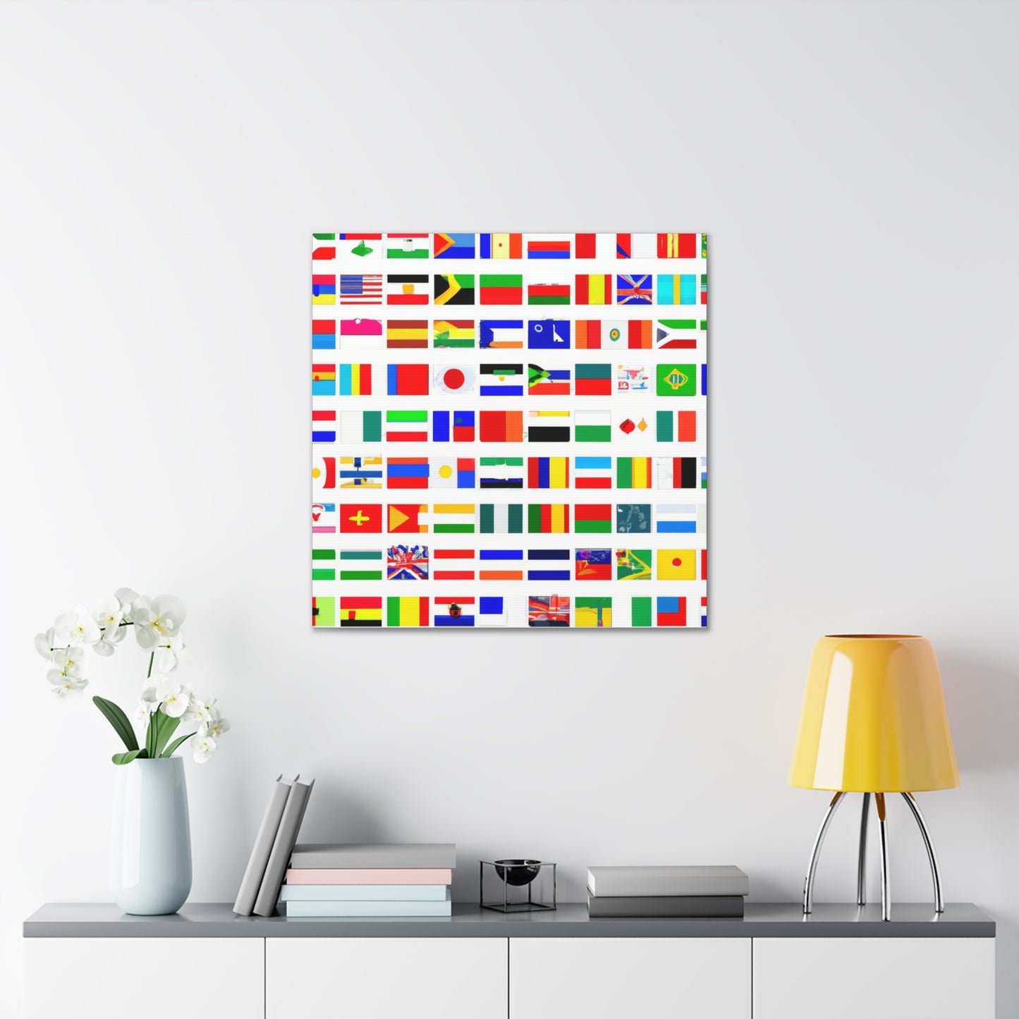 Elizabeth Oldfield - Flags Of The World Canvas Wall Art