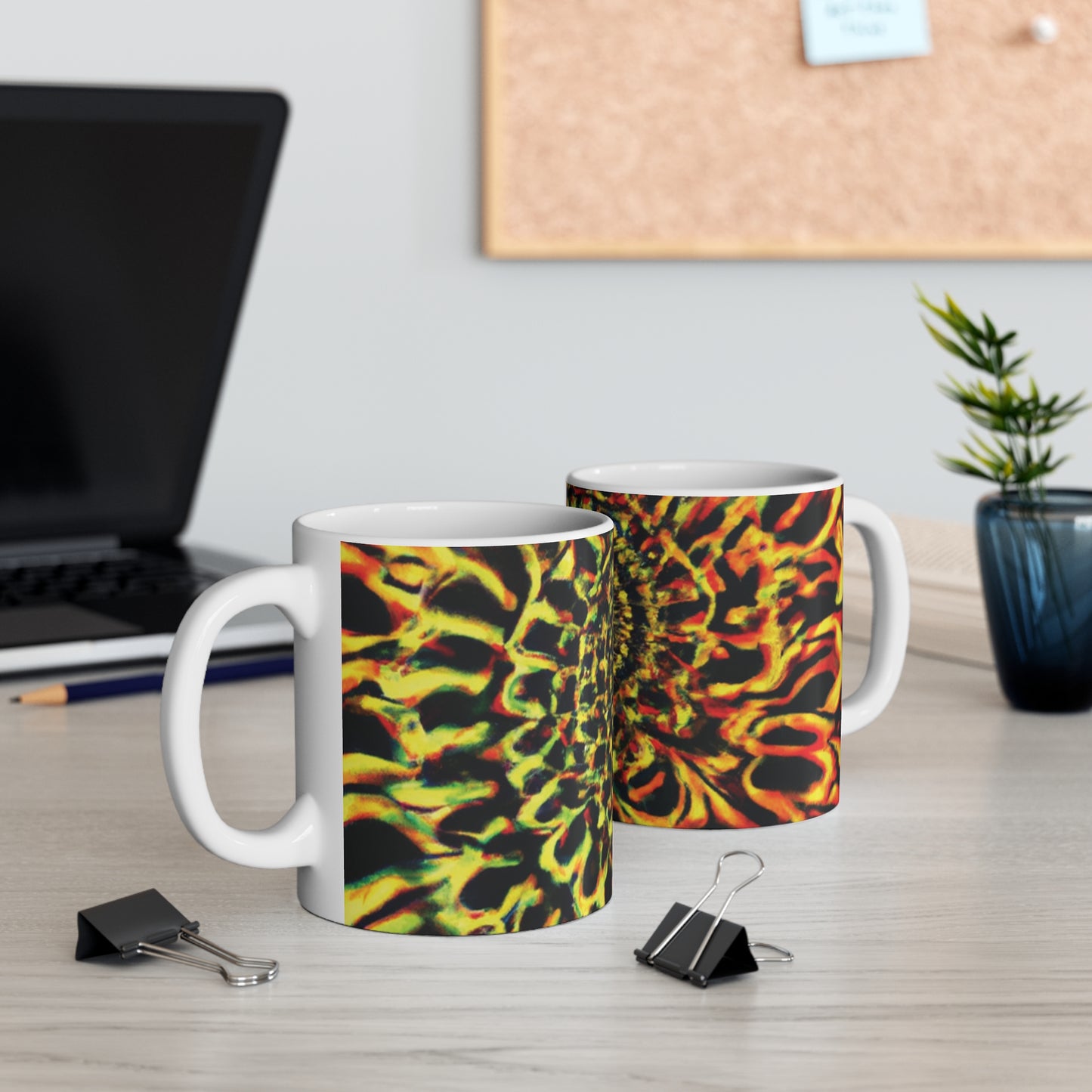 Kaffee King - Psychedelic Coffee Cup Mug 11 Ounce