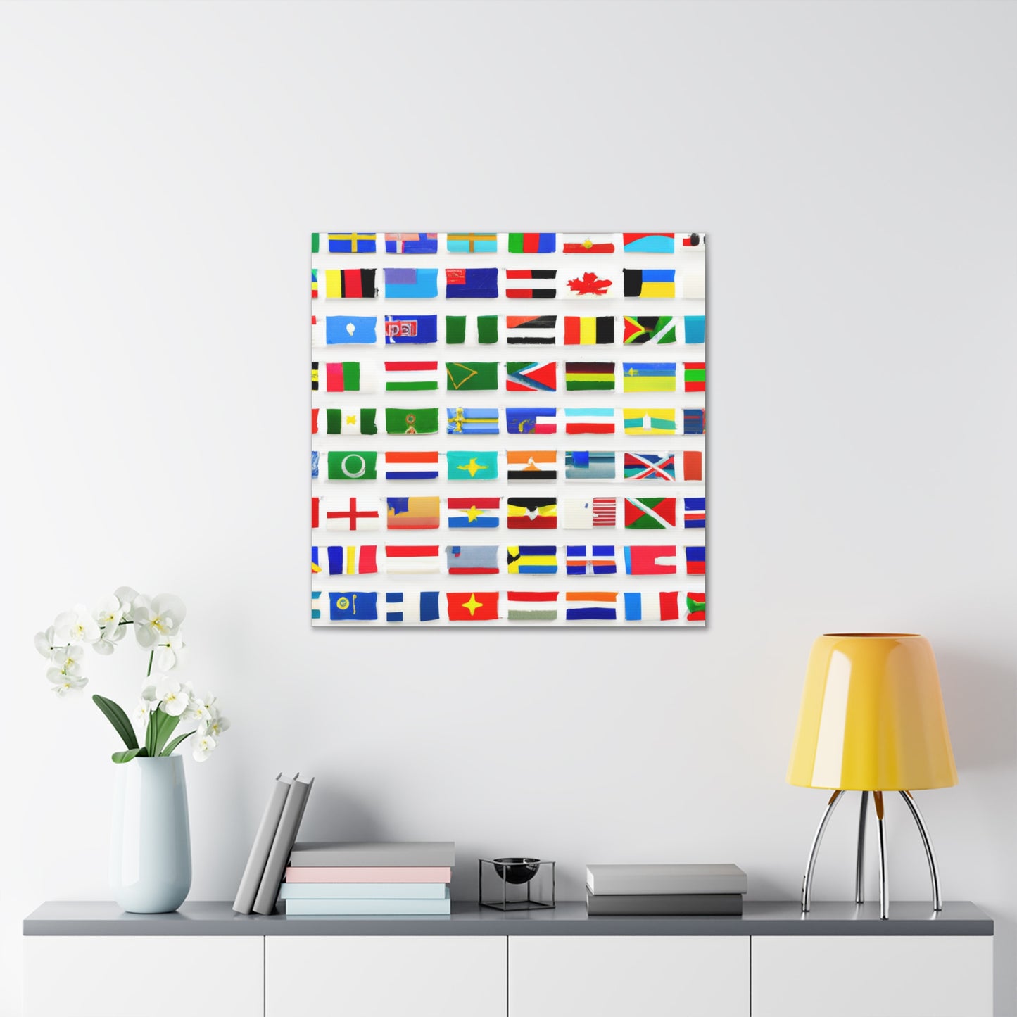 .

Richard Highfield - Flags Of The World Canvas Wall Art