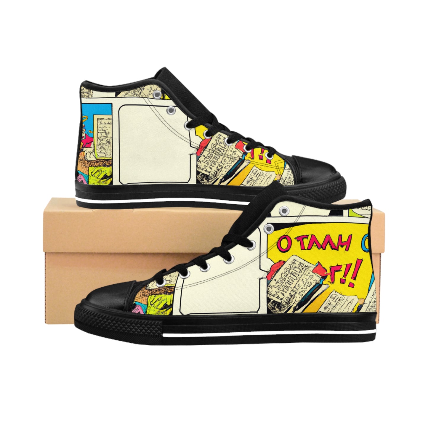 Agathos the ShoeMaker - Comic Book Hi Tops