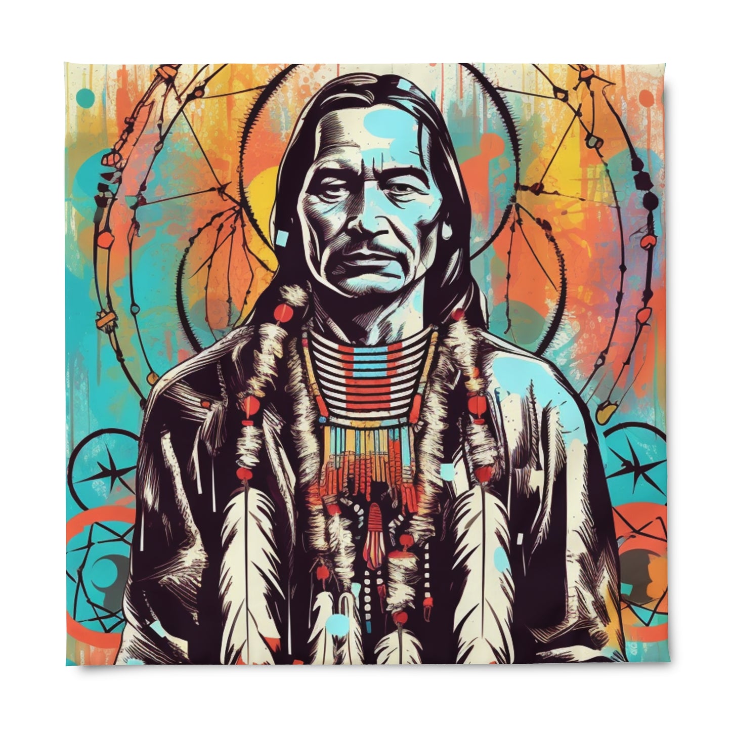 Native American Dream Catcher Duvet Bedding Cover Boho Decor Spiritual Symbol
