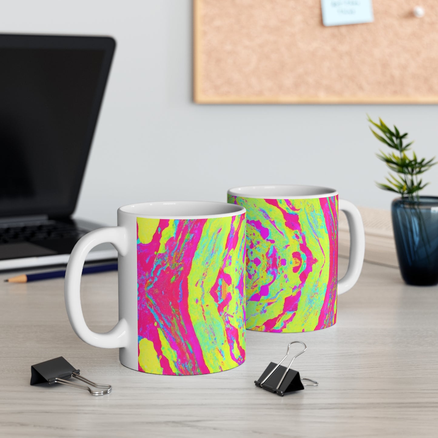 Donna's Delights Coffee Roasters - Psychedelic Coffee Cup Mug 11 Ounce