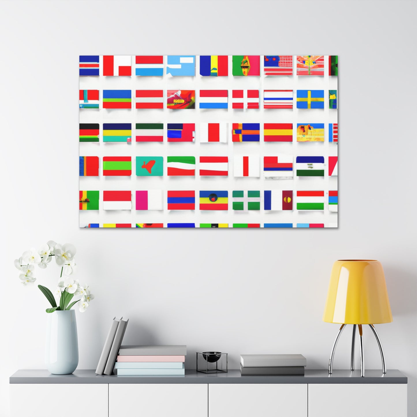 Emily Starrybaugh - Flags Of The World Canvas Wall Art