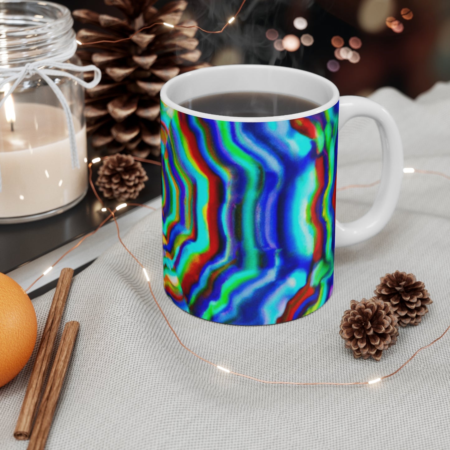 RobinsBrew Coffee - Psychedelic Coffee Cup Mug 11 Ounce