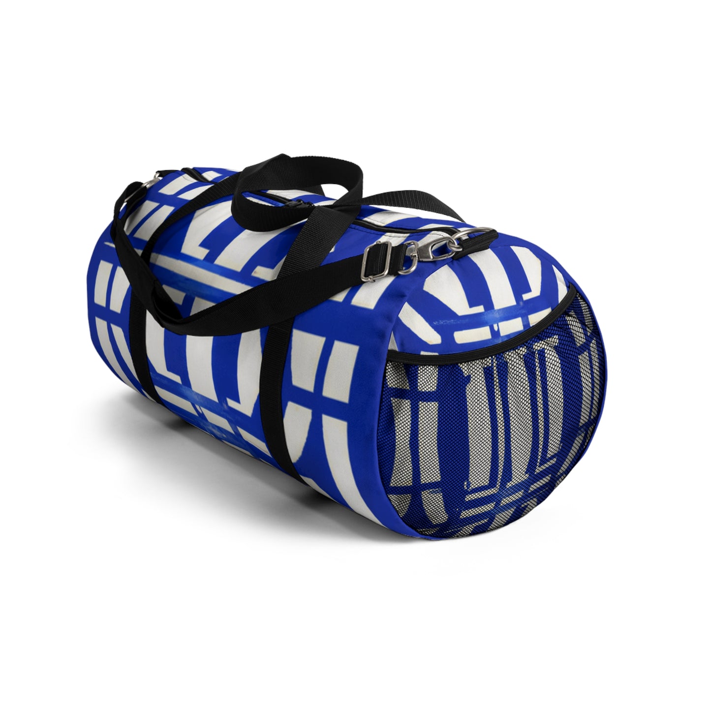 Nathaniel Coffeebean - Geometric Pattern Duffel Travel Gym Luggage Bag