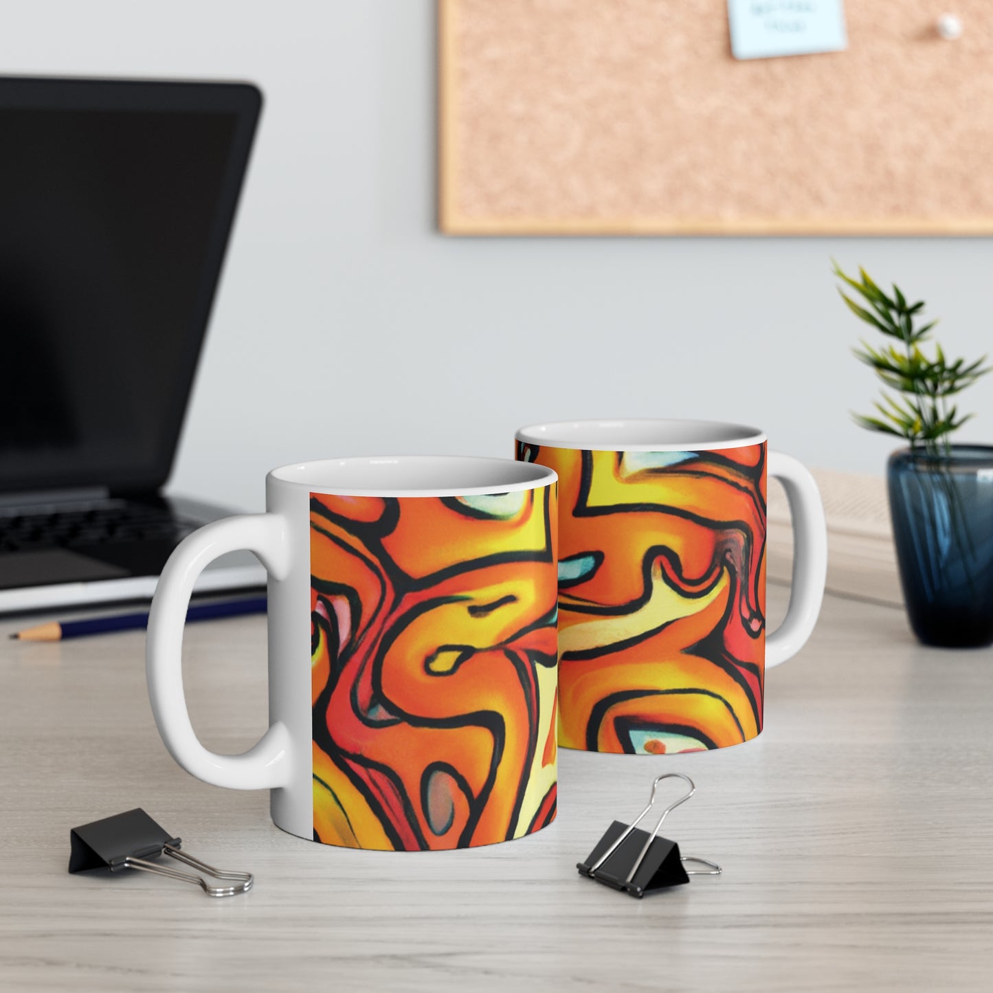 Caffé Aprilia - Psychedelic Coffee Cup Mug 11 Ounce