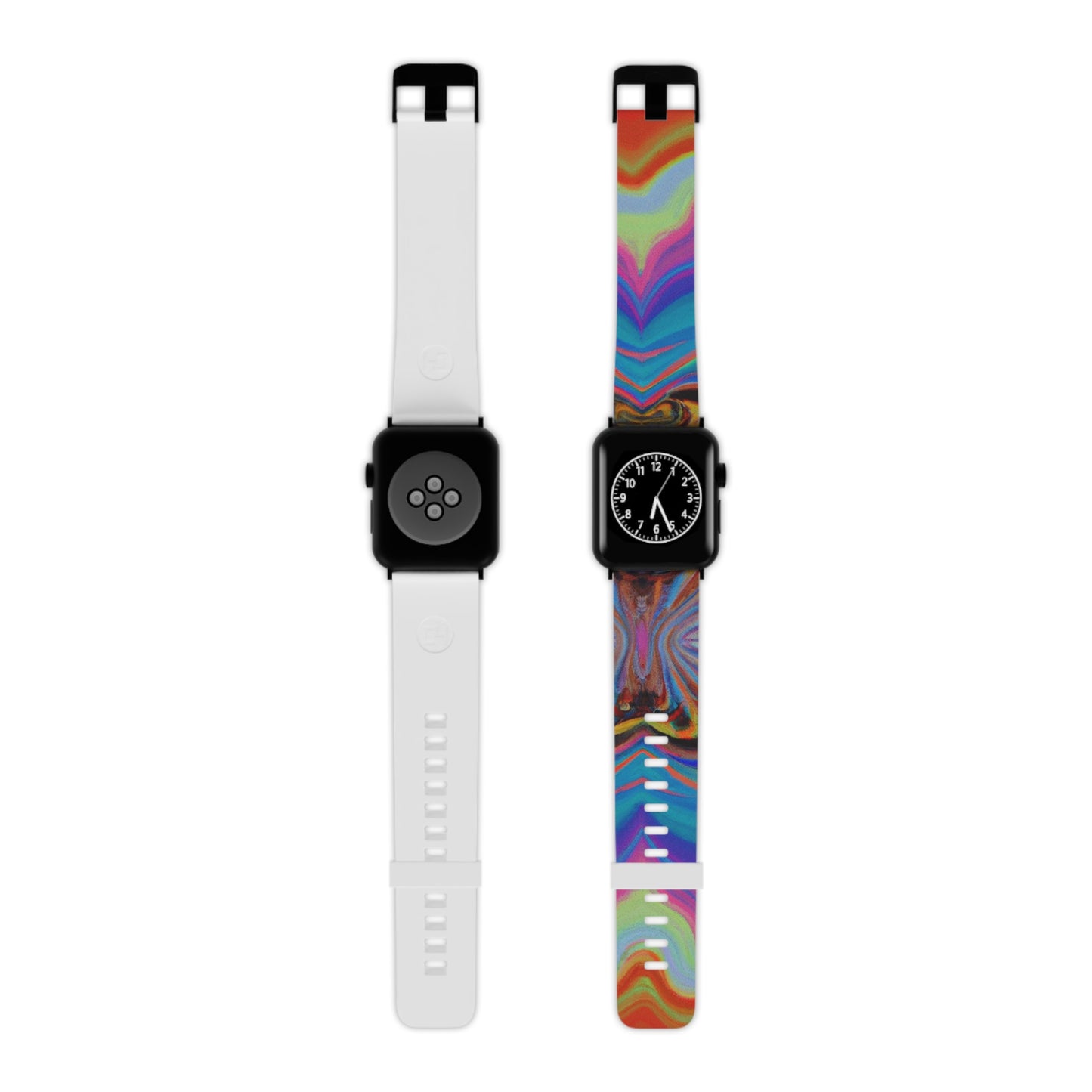 Juliette de Fleurier - Trippy Hippy Boho Psychedelic Apple Wrist Watch Band