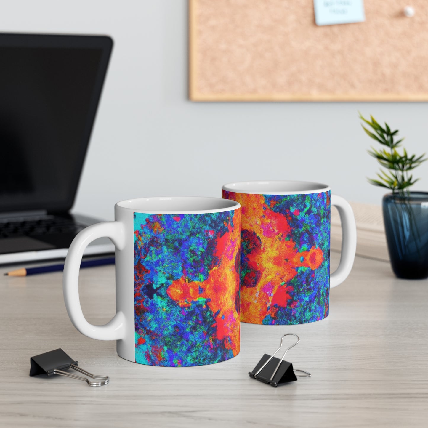 Robusta's Roasts & Joe's Java - Psychedelic Coffee Cup Mug 11 Ounce