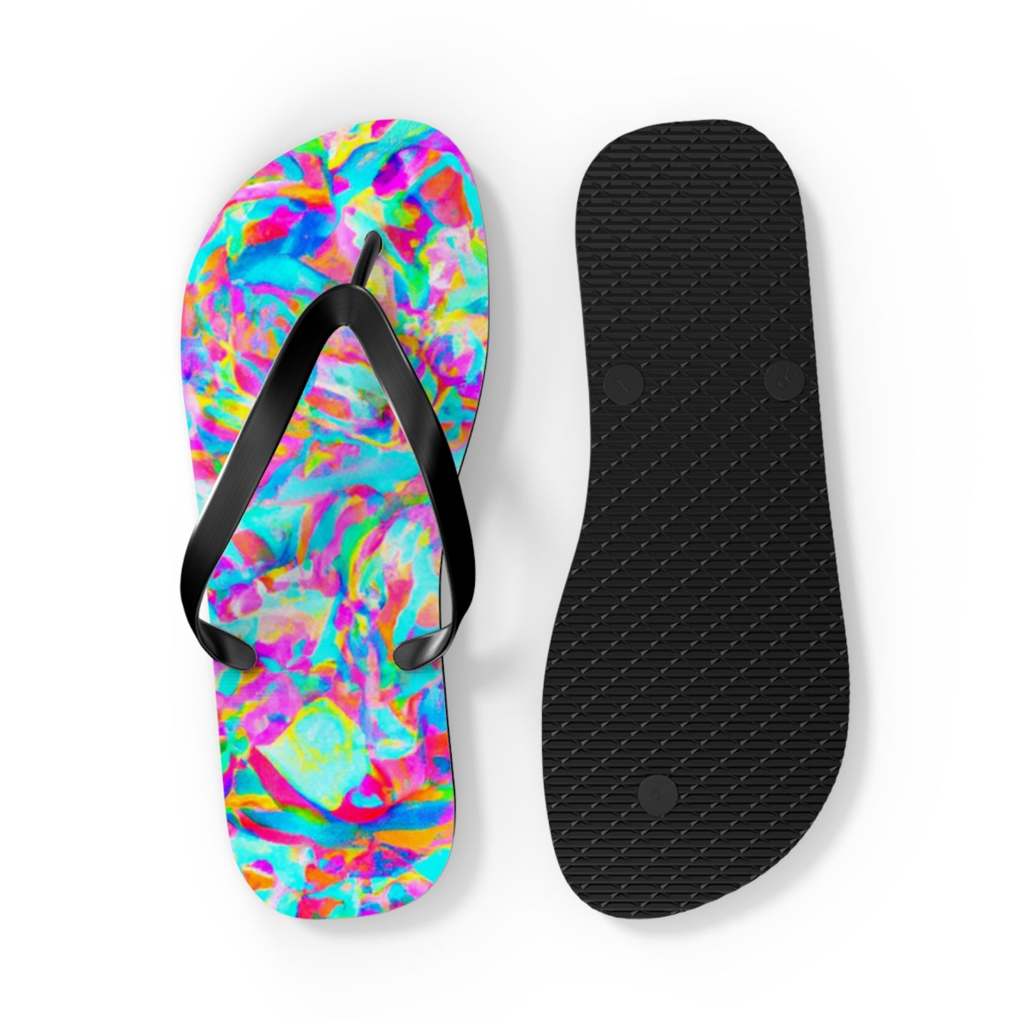 Adele's Shoemaker - Psychedelic Trippy Flip Flop Beach Sandals